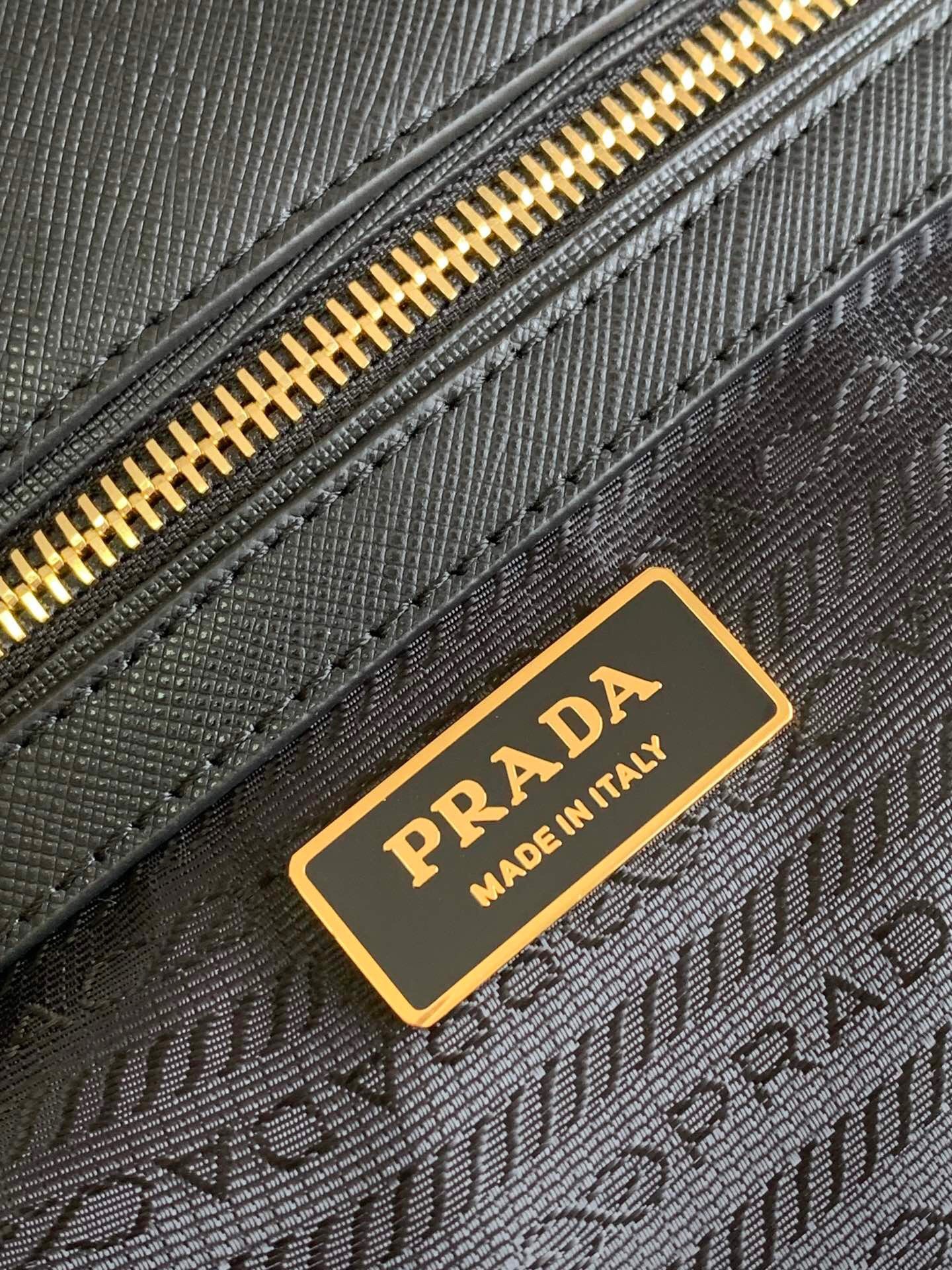 Pra*a galleria small bag in jacquard fabric