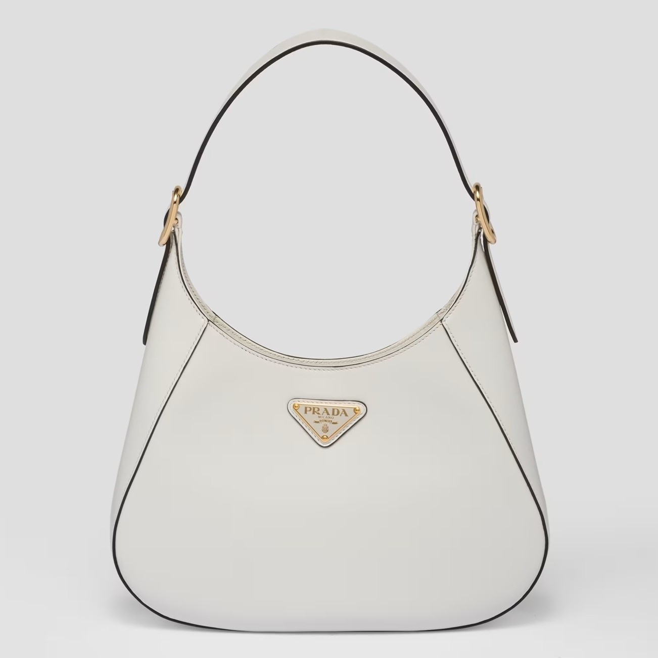 Pra*a shoulder bag in white leather