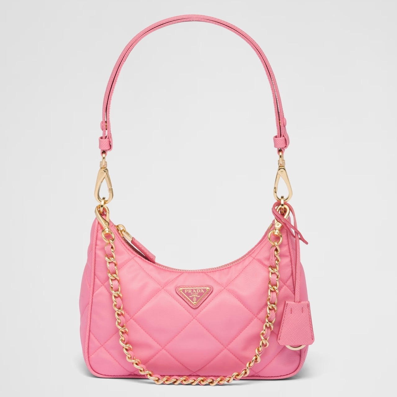 Pra*a re-edition 1995 chaine mini bag in pink re-nylon