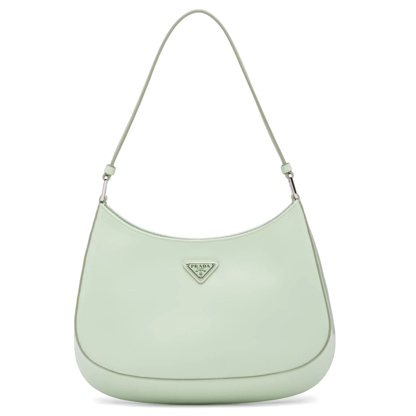 Pra*a cleo small shoulder bag in aqua brushed leather