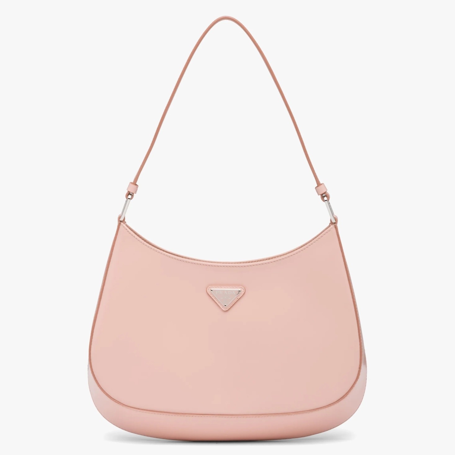 Pra*a cleo shoulder small bag in pink brushed leather