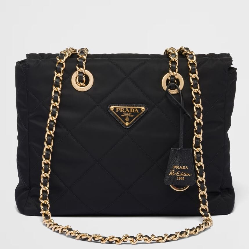 Pra*a re-edition 1995 tote bag in black re-nylon