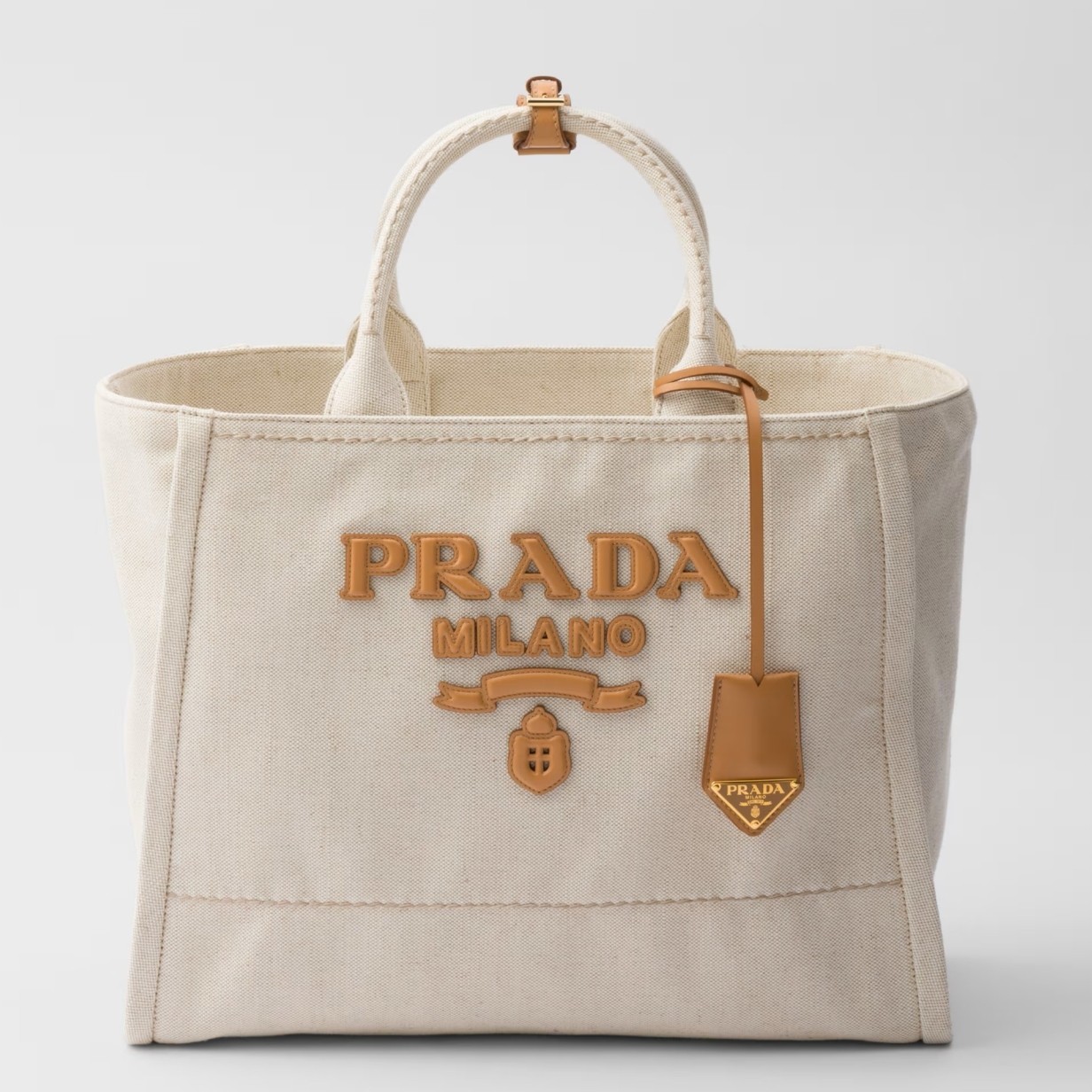 Pra*a large blend tote bag in linen
