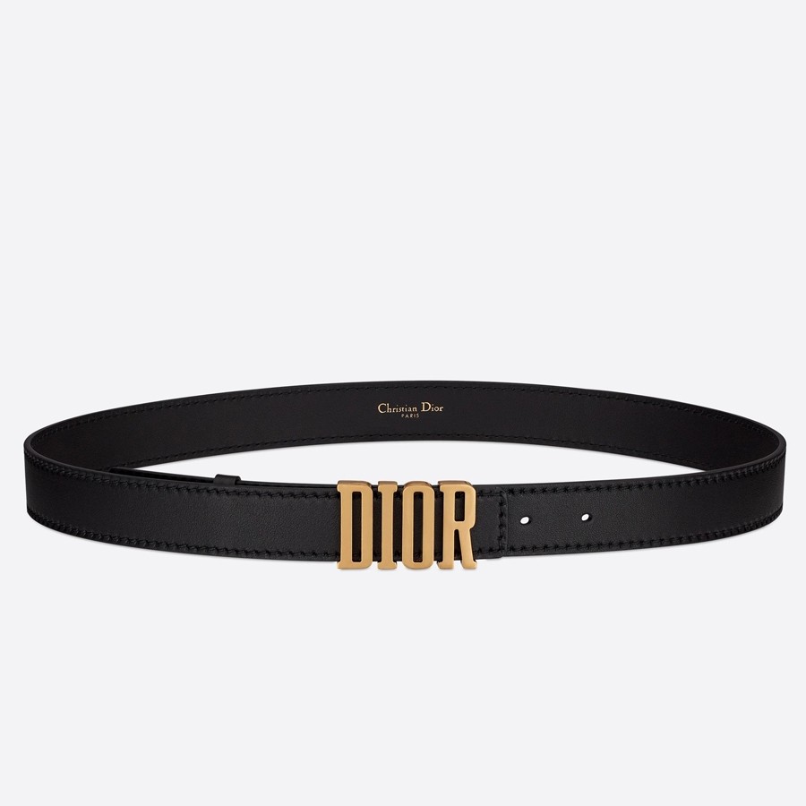 D*or d-fence 30mm belt in black calfskin