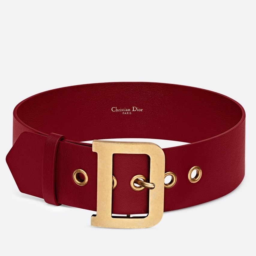 D*or D*orquake 55mm belt in red calfskin