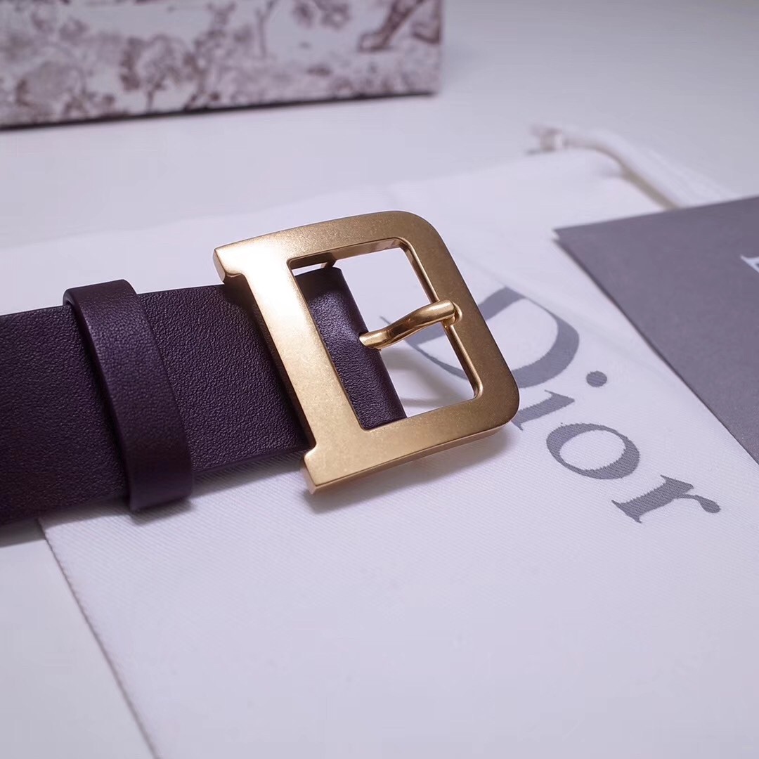 D*or D*orquake 35mm belt in bordeaux calfskin