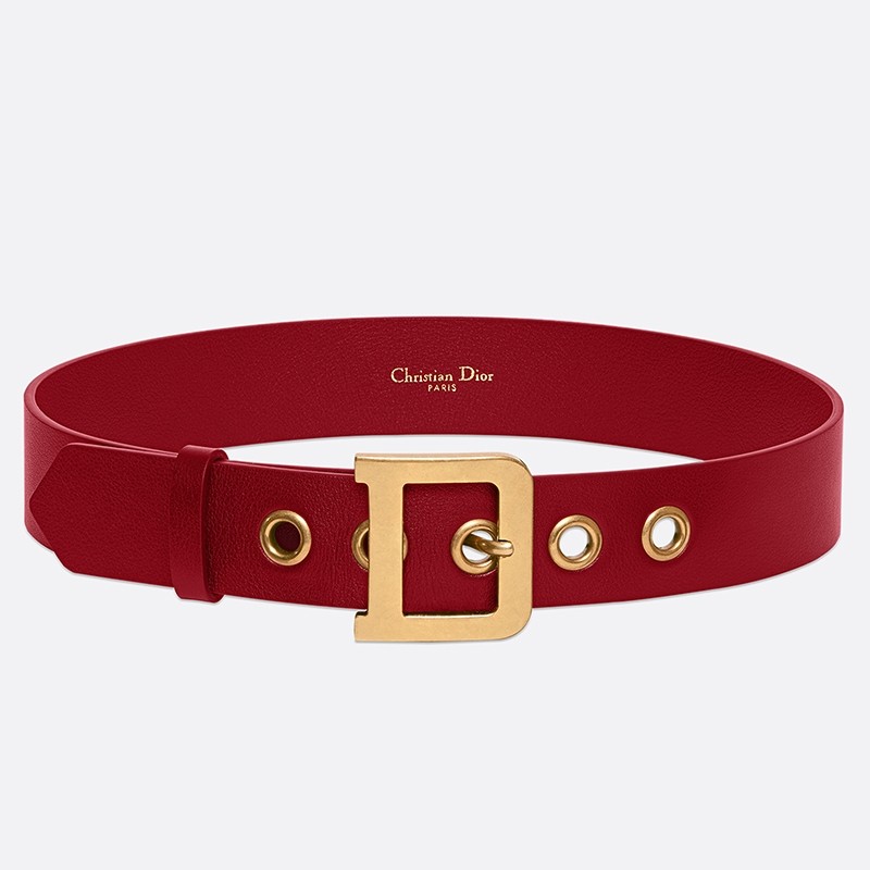 D*or D*orquake 35mm belt in red calfskin