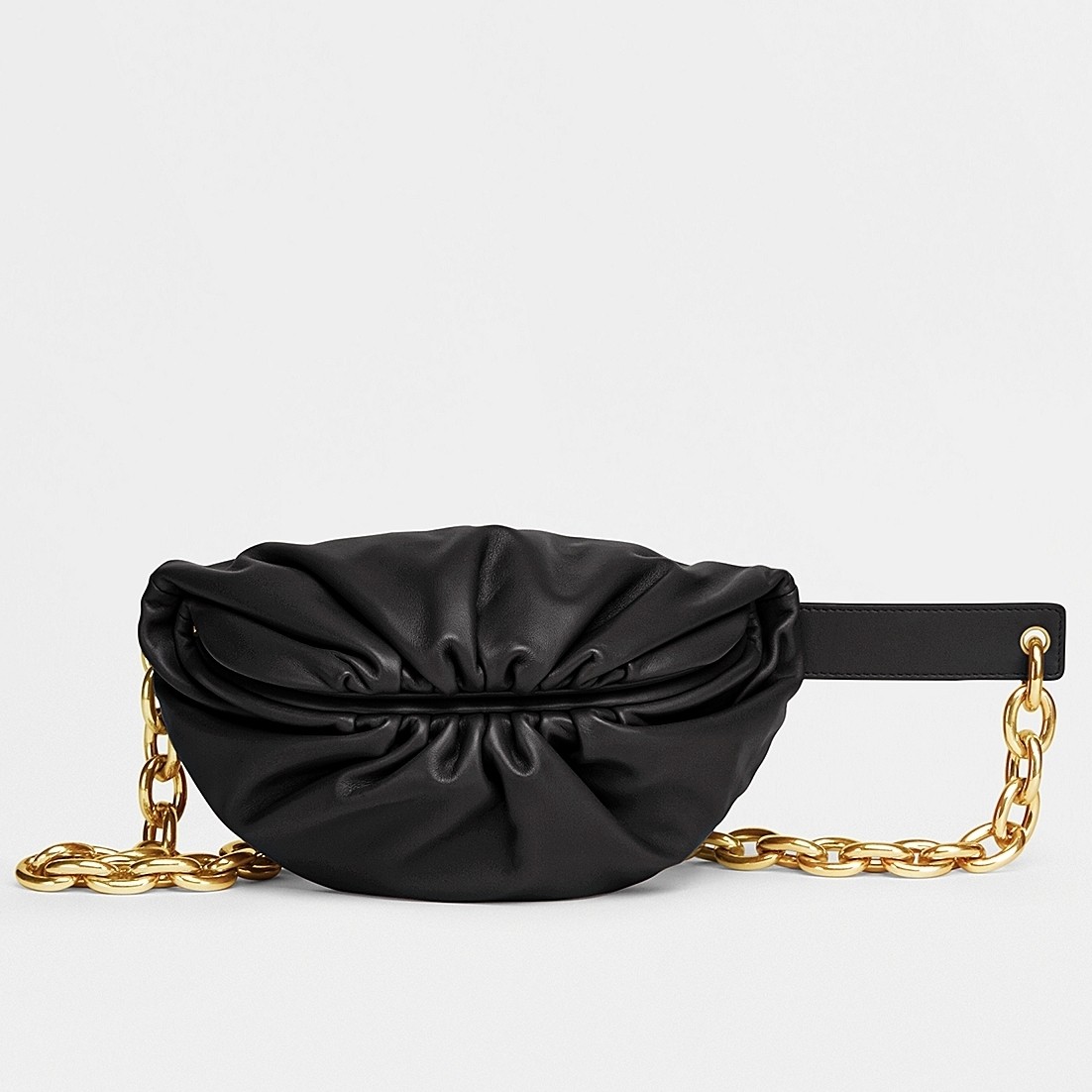 bo*te*ga Ve*ne*ta the belt chain pouch in black nappa leather