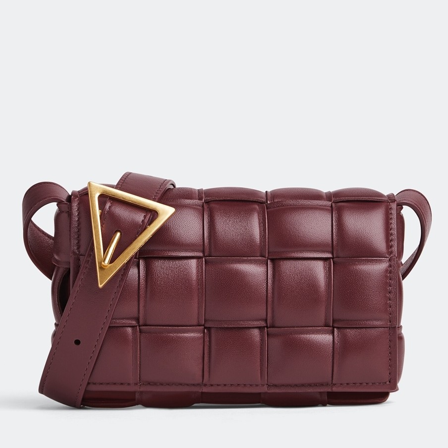 bo*te*ga Ve*ne*ta small padded cassette bag in barolo lambskin