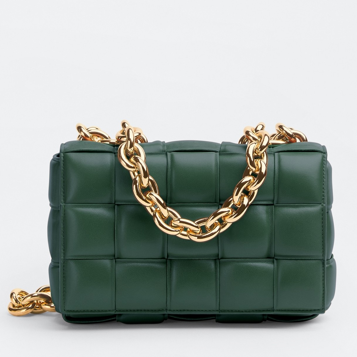 bo*te*ga Ve*ne*ta chain cassette bag in raintree lambskin