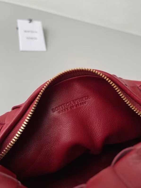 bo*te*ga Ve*ne*ta bv jodie mini bag in dark red intrecciato lambskin