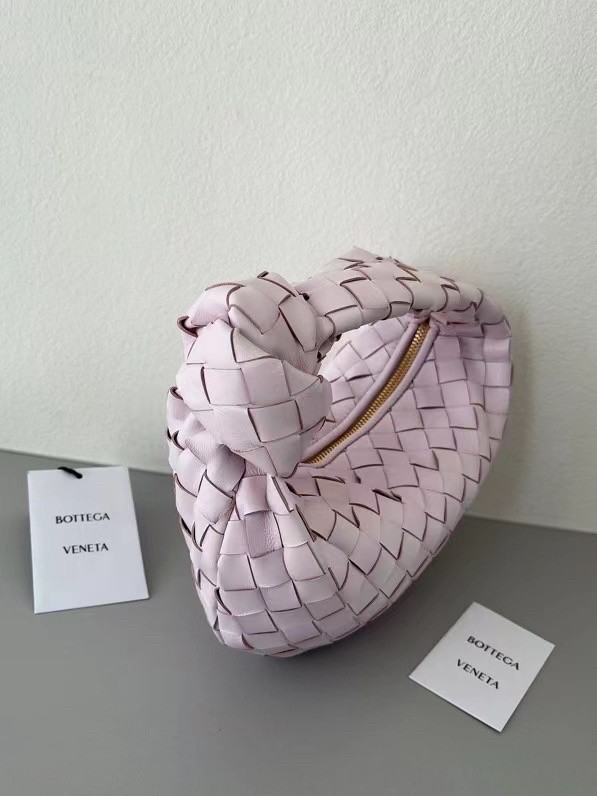 bo*te*ga Ve*ne*ta bv jodie mini bag in light pink intrecciato lambskin