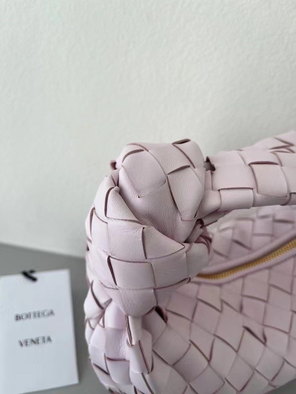 bo*te*ga Ve*ne*ta bv jodie mini bag in light pink intrecciato lambskin