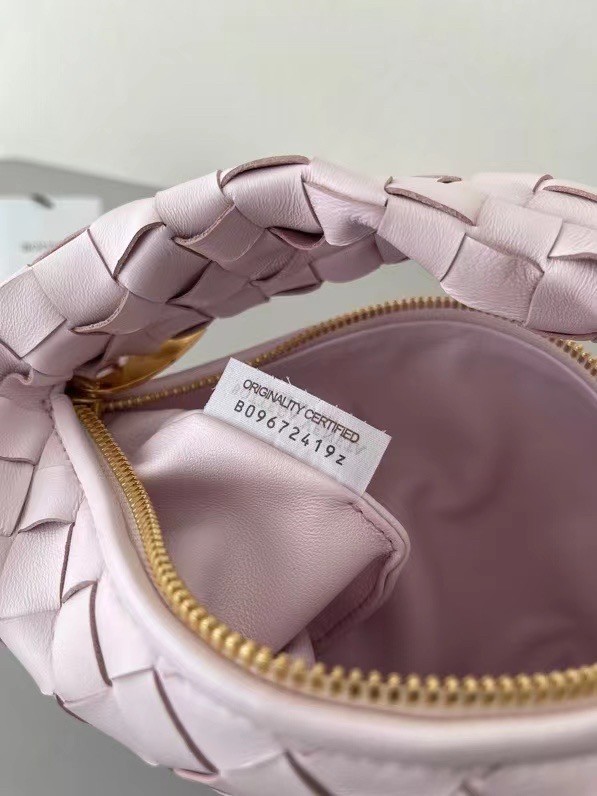 bo*te*ga Ve*ne*ta bv jodie mini bag in light pink intrecciato lambskin