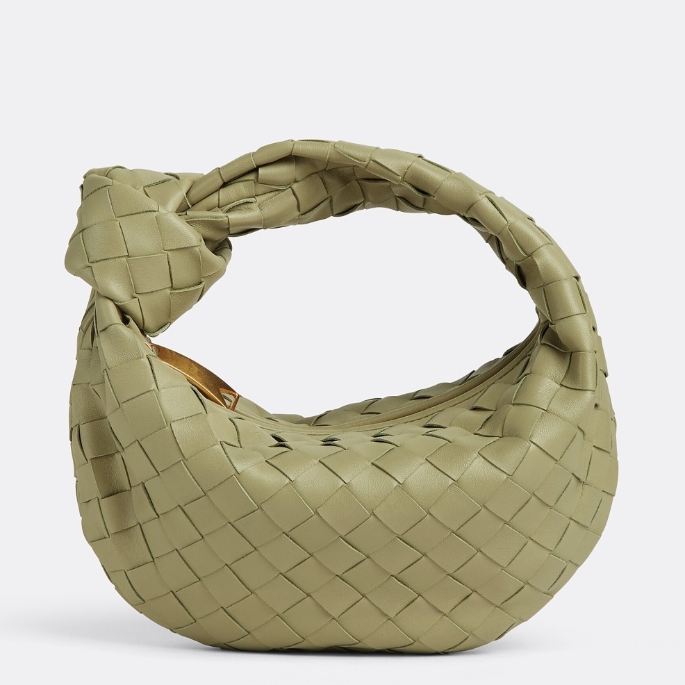 bo*te*ga Ve*ne*ta bv jodie mini bag in travertine intrecciato lambskin