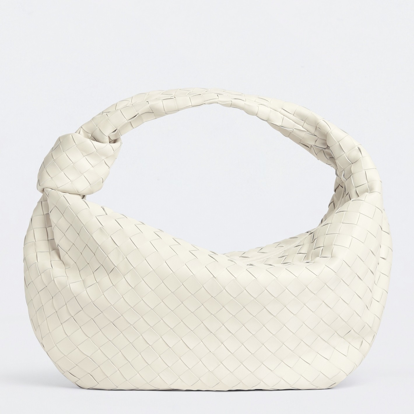 bo*te*ga Ve*ne*ta bv jodie small bag in white intrecciato leather