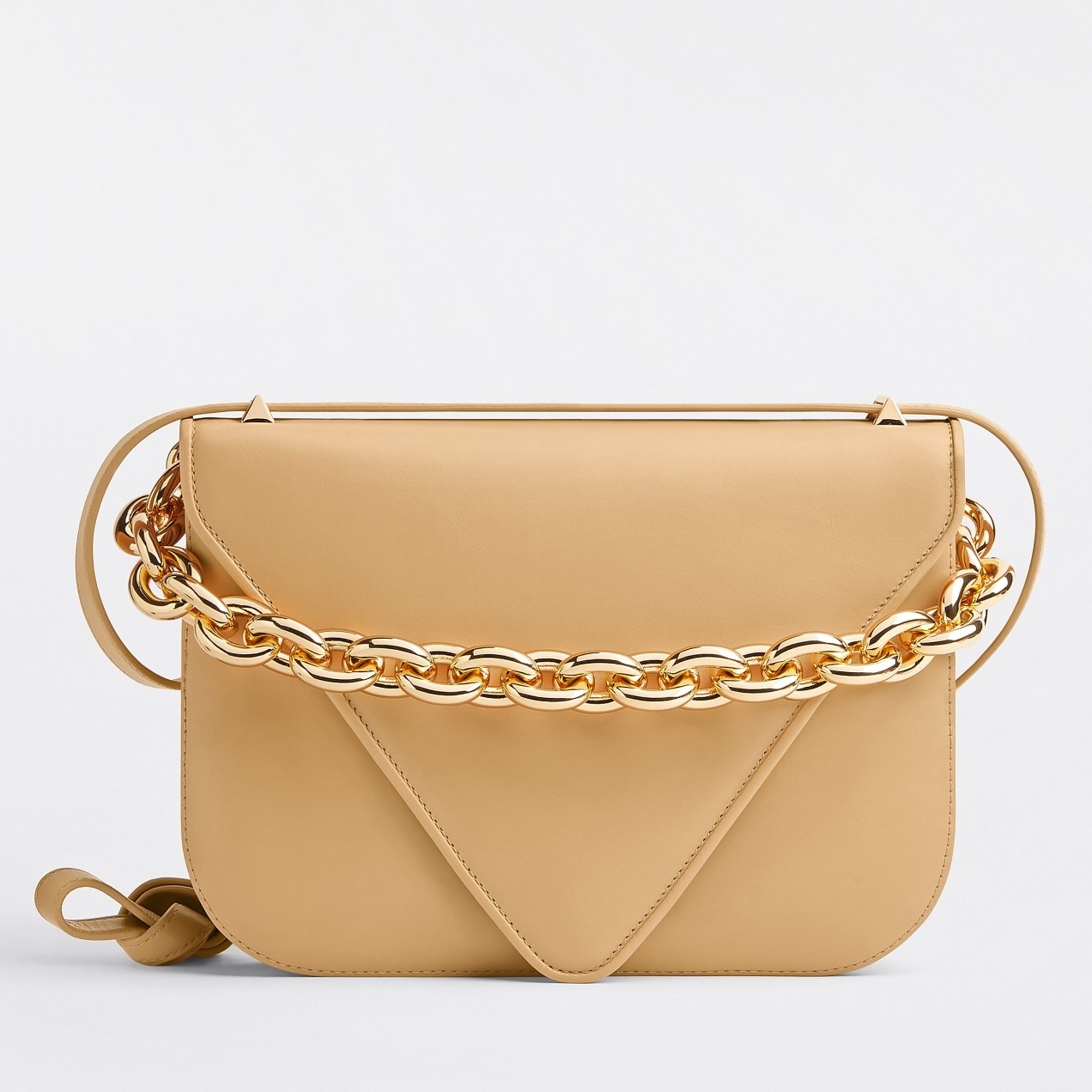 bo*te*ga Ve*ne*ta mount small bag in almond calfskin