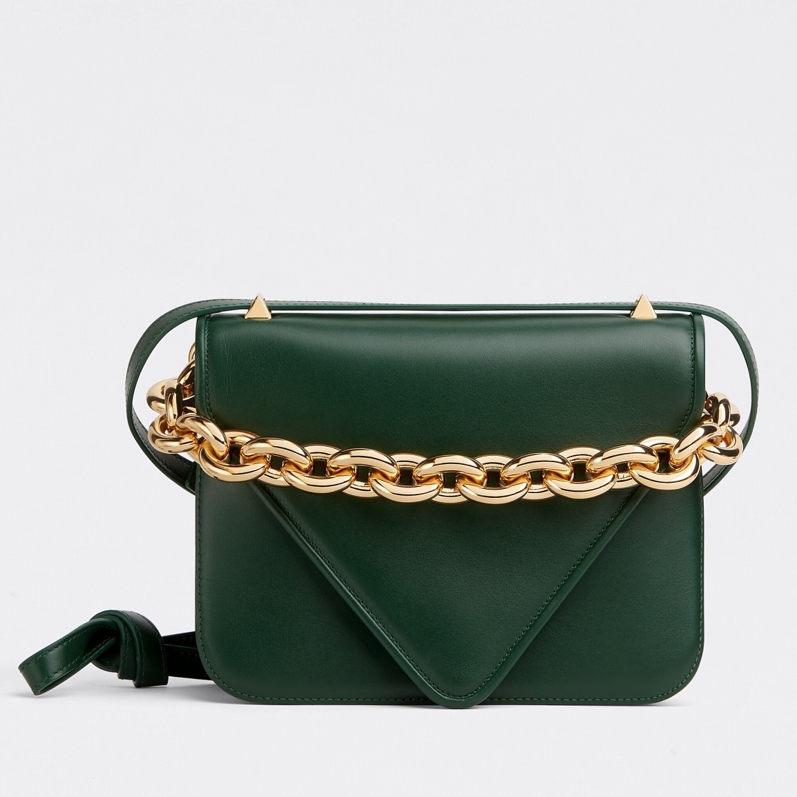 bo*te*ga Ve*ne*ta mount small bag in green calfskin