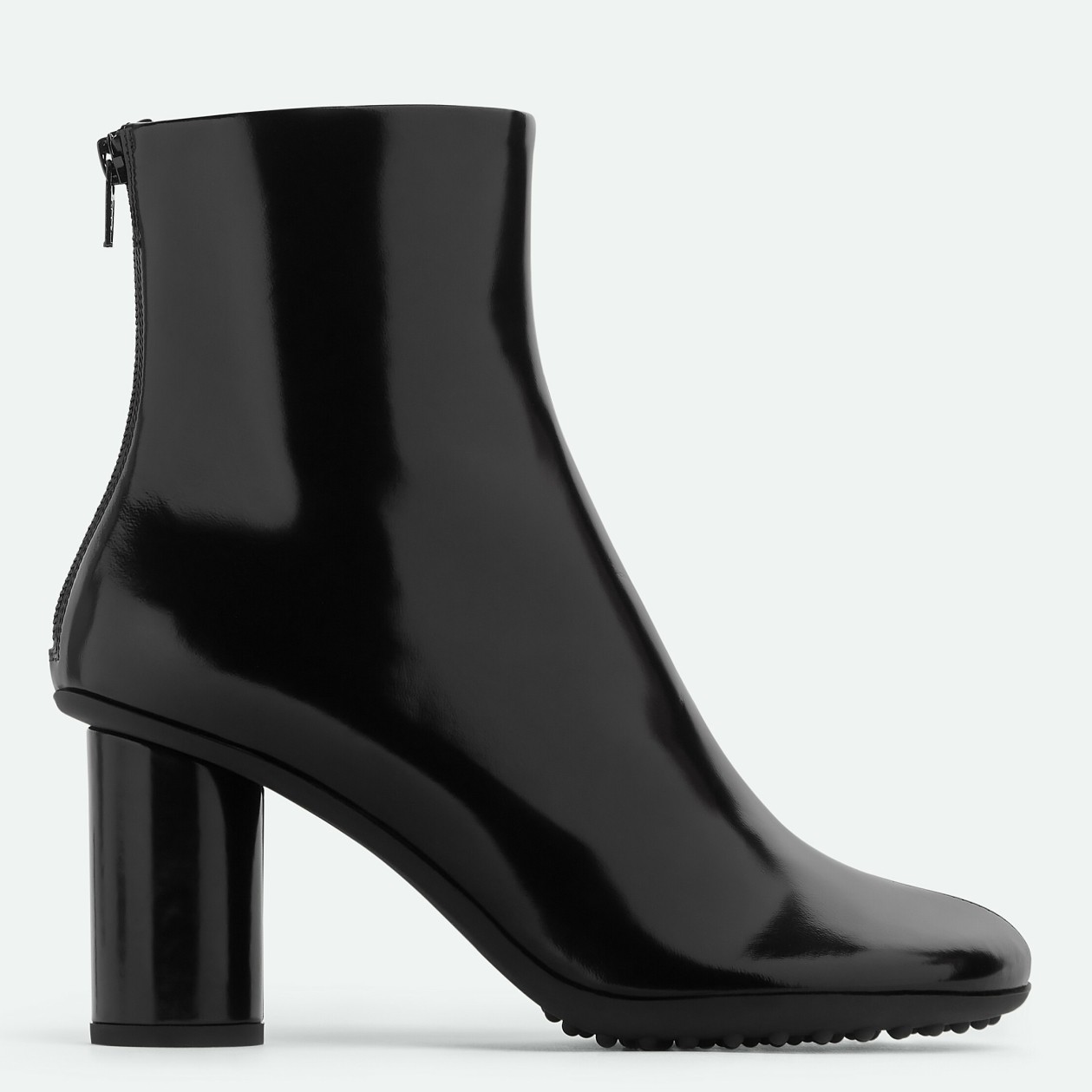 bo*te*ga Ve*ne*ta atomic ankle boots in black lambskin