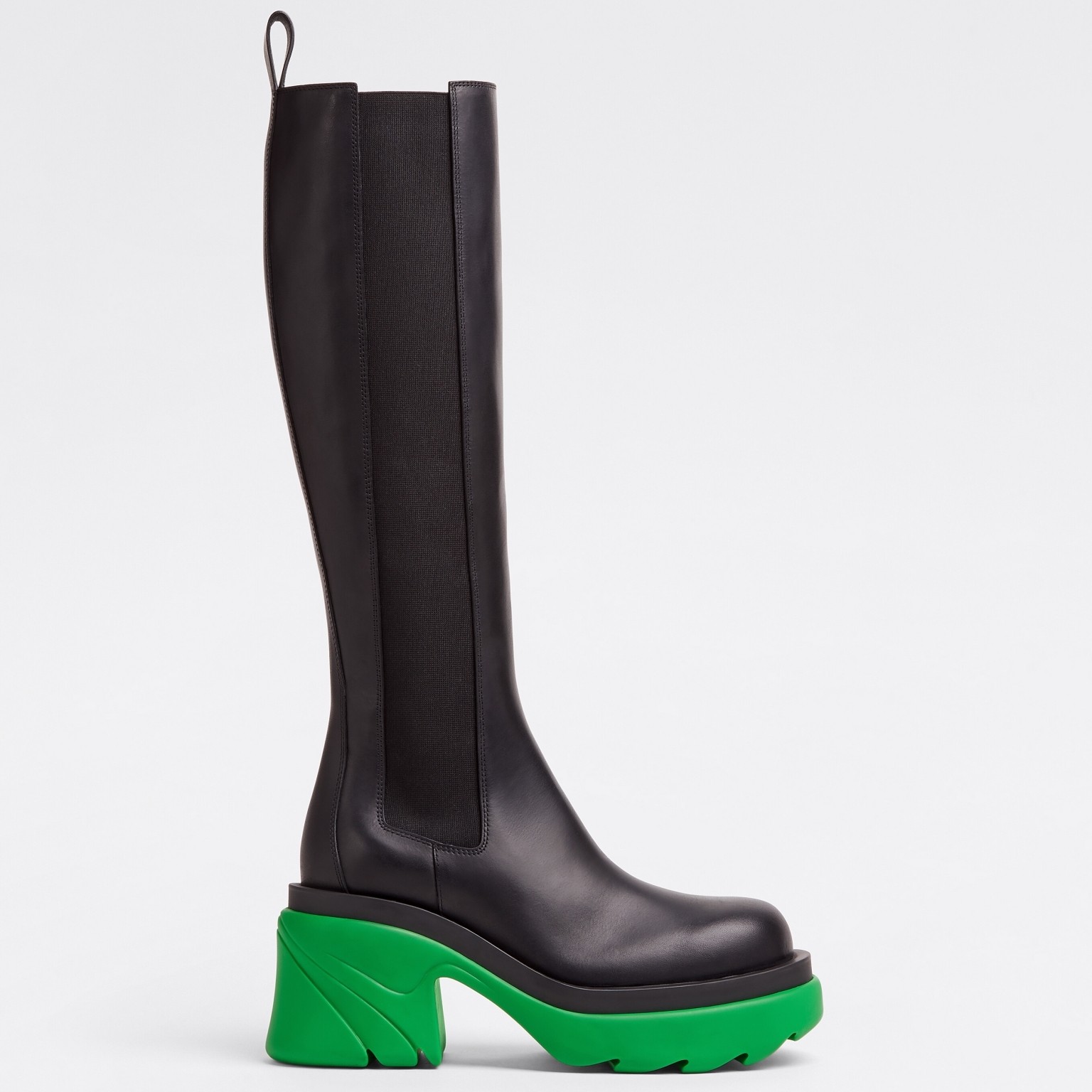 bo*te*ga Ve*ne*ta flash knee-high boots with green outsole