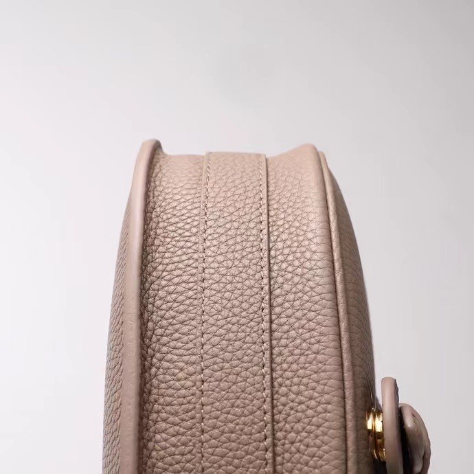 D*or medium bobby bag in warm taupe grained calfskin