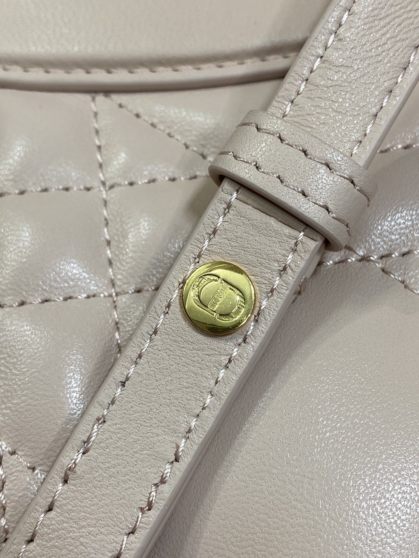 D*or caro small backpack in pink macrocannage lambskin