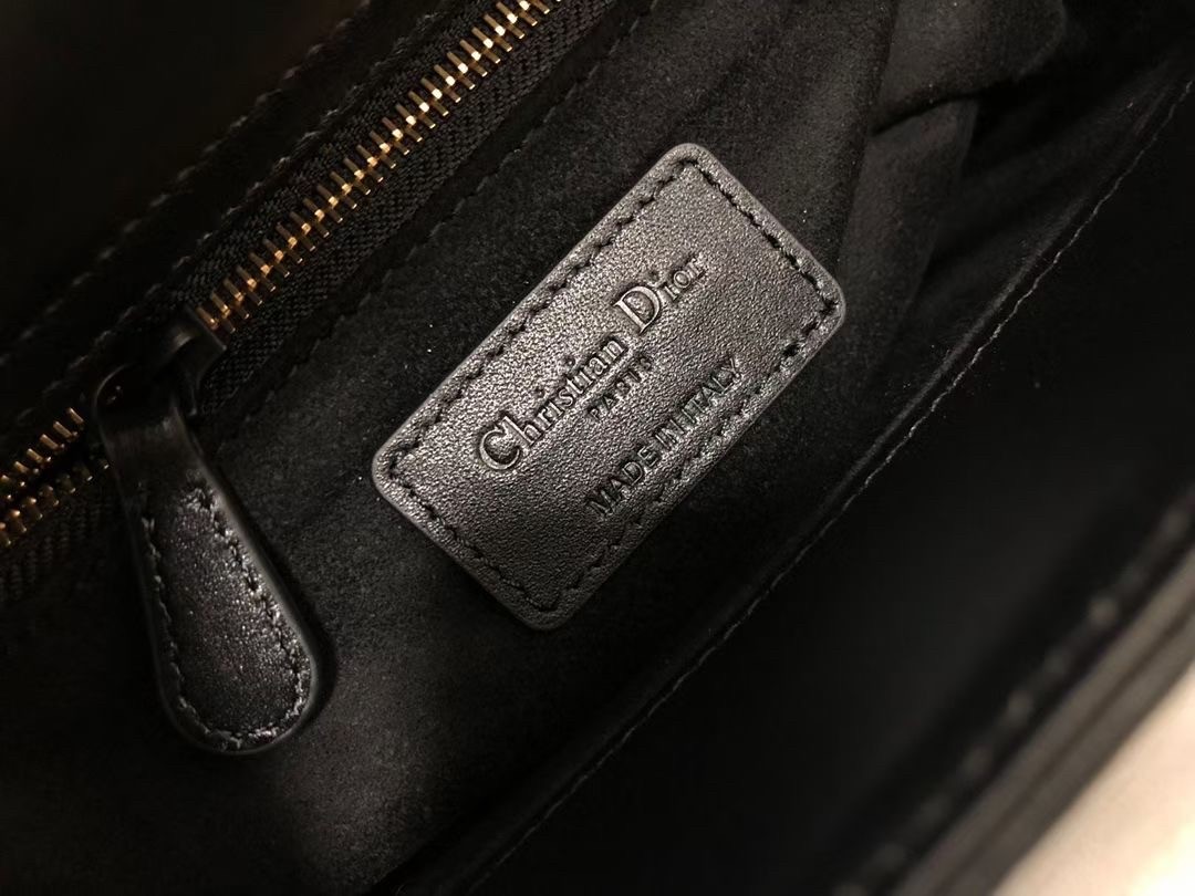 D*or small lady D*or my abcD*or bag in black diamon calfskin