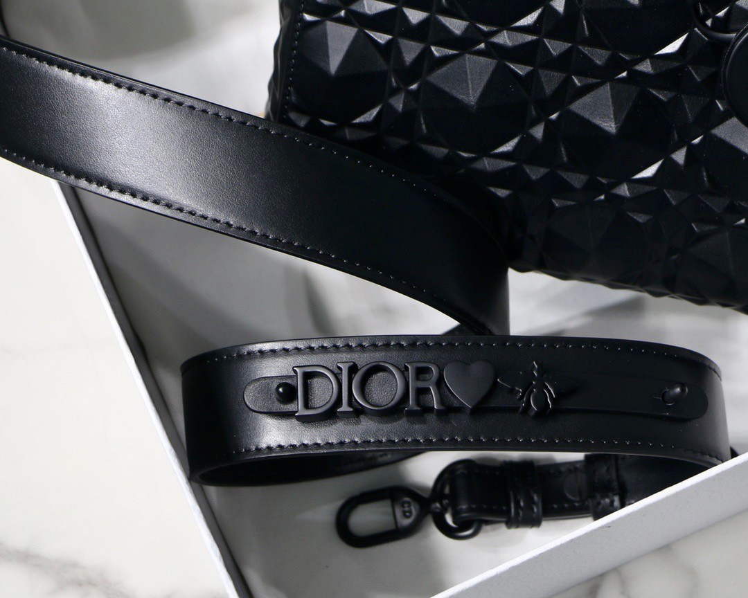 D*or small lady D*or my abcD*or bag in black diamon calfskin