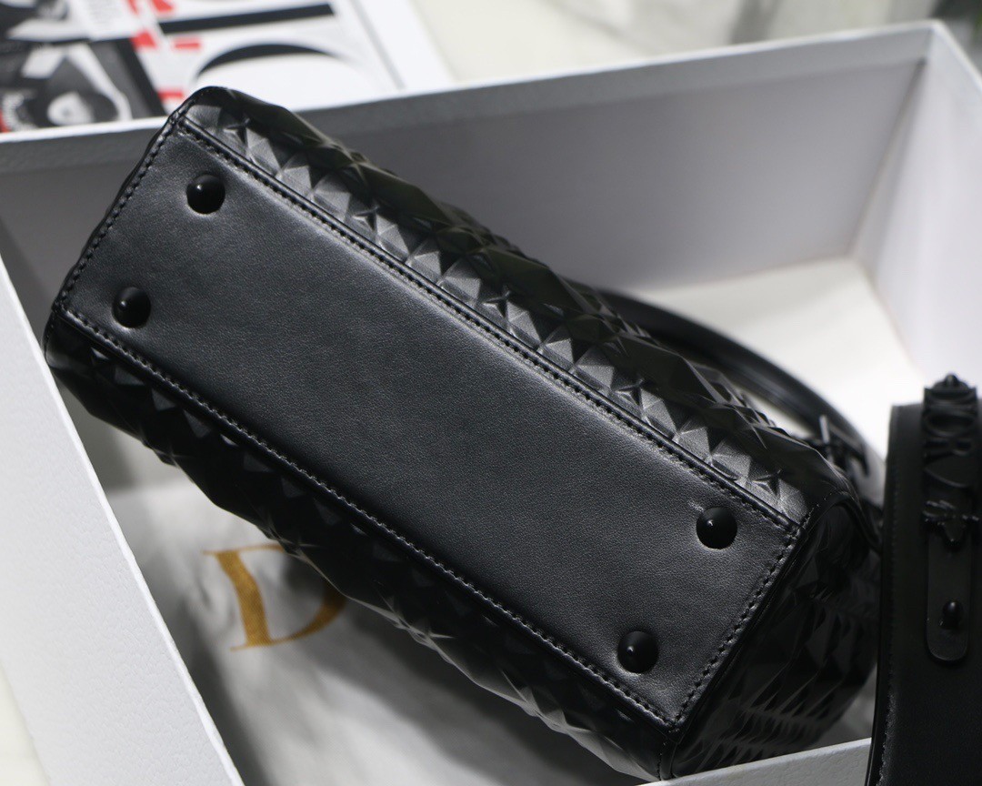 D*or small lady D*or my abcD*or bag in black diamon calfskin