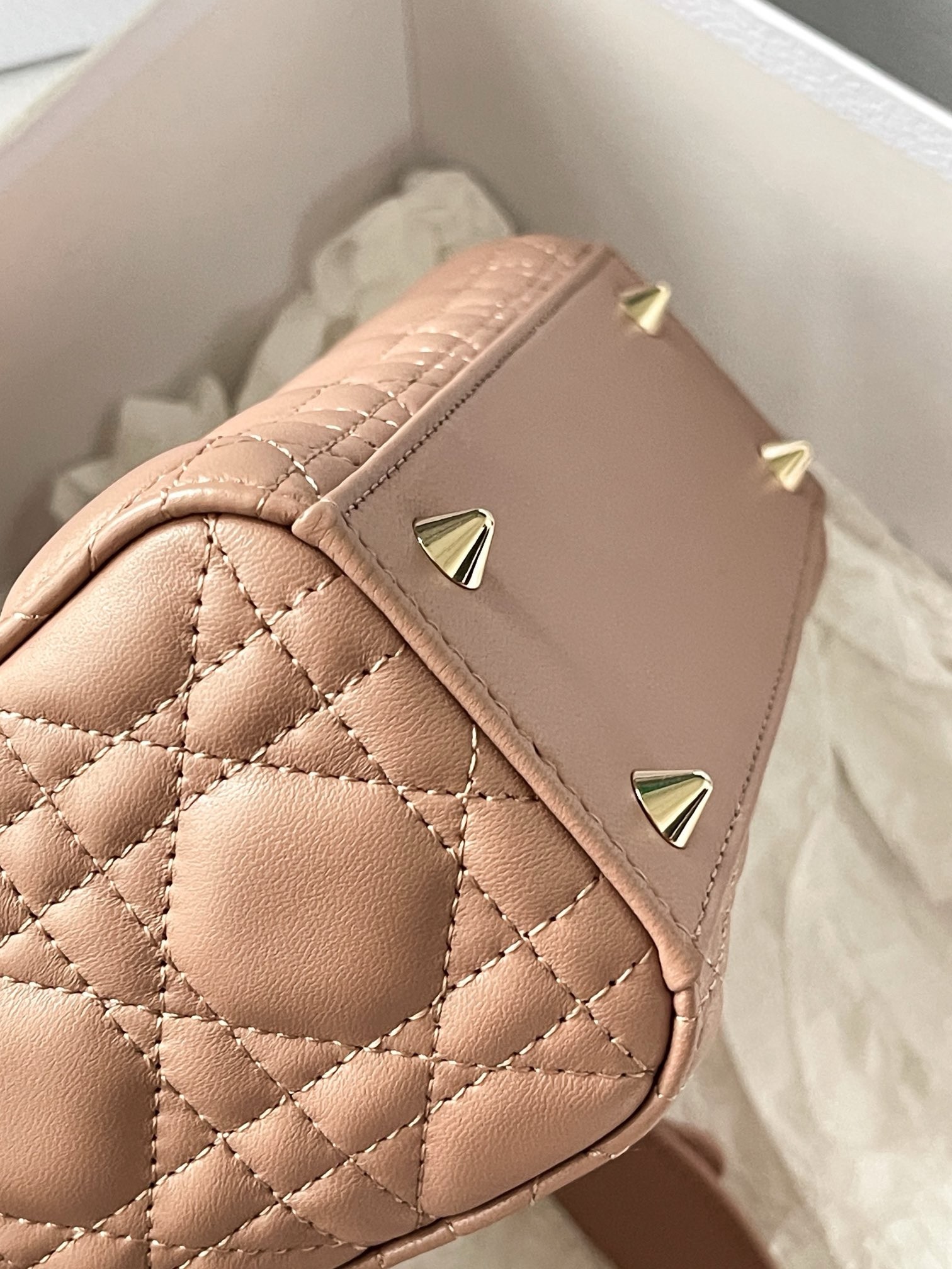 D*or small lady D*or my abcD*or bag in blush lambskin