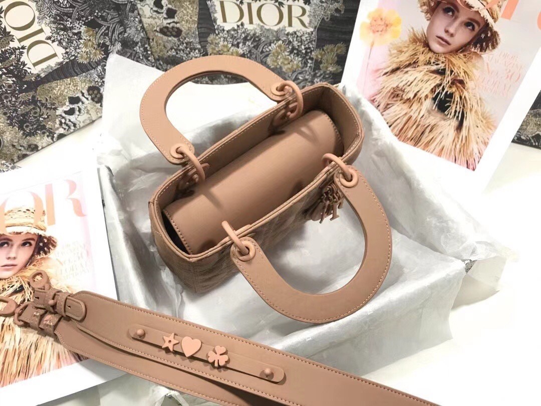 D*or lady D*or my abcD*or bag in blush ultramatte calfskin