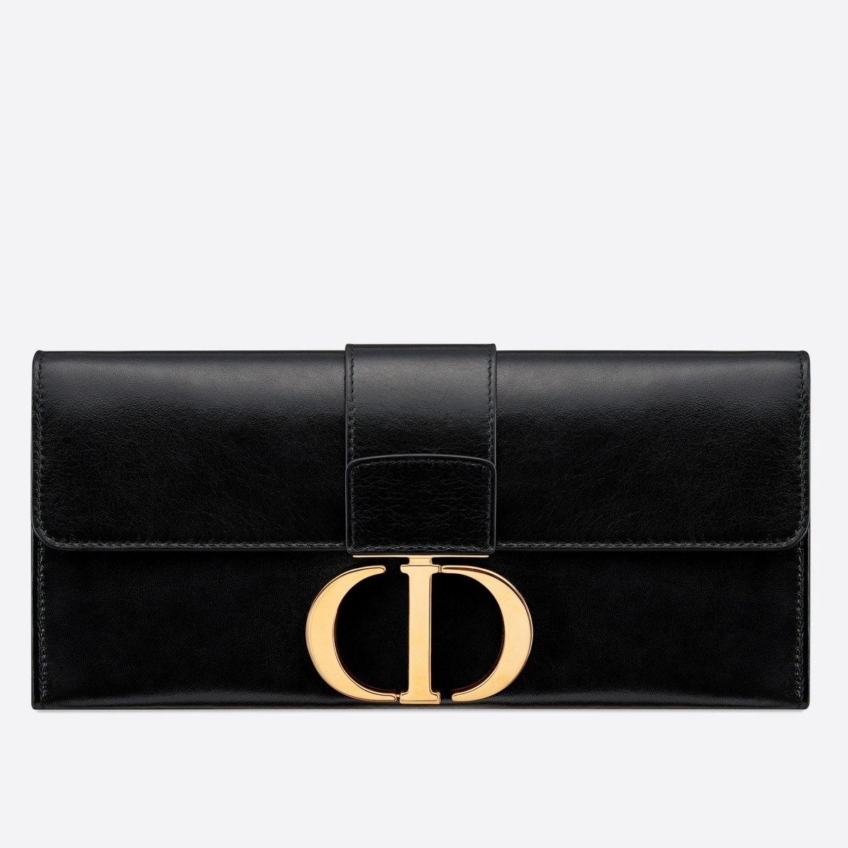 D*or 30 montaigne clutch bag in black lambskin