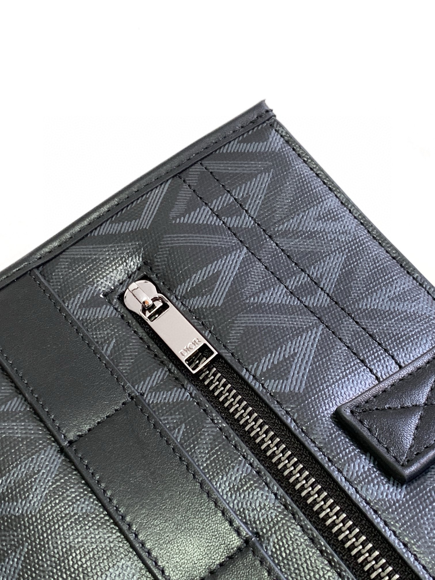 D*or safari tote bag in black cd diamond canvas