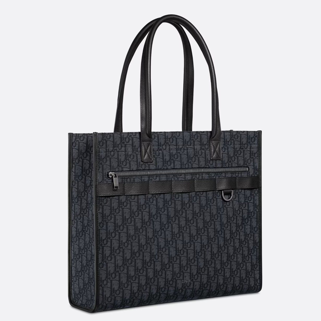 D*or safari tote bag in black D*or oblique jacquard