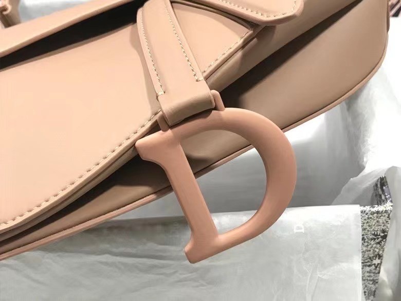 D*or saddle bag in blush ultramatte calfskin