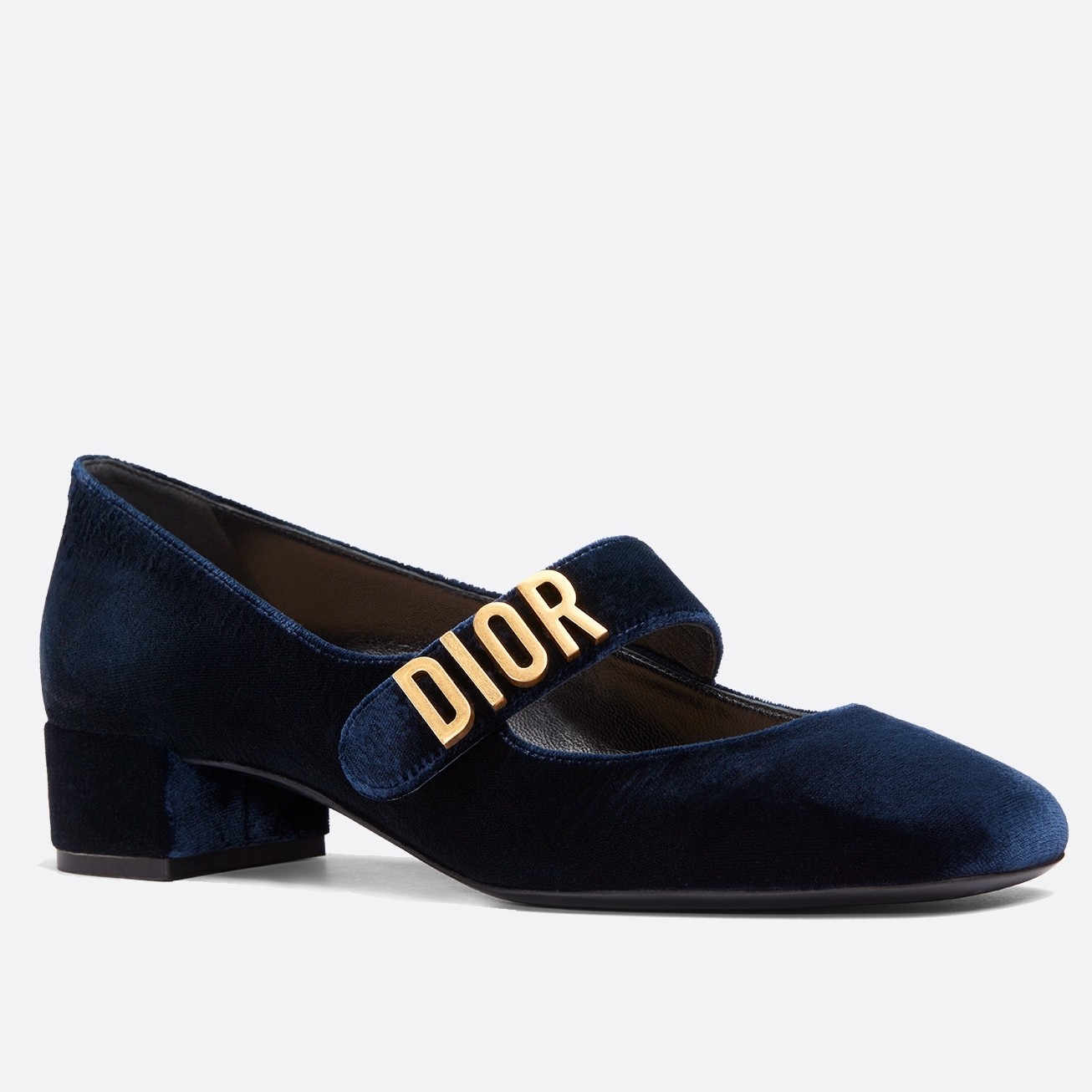 D*or baby-d ballet flats in dark blue velvet