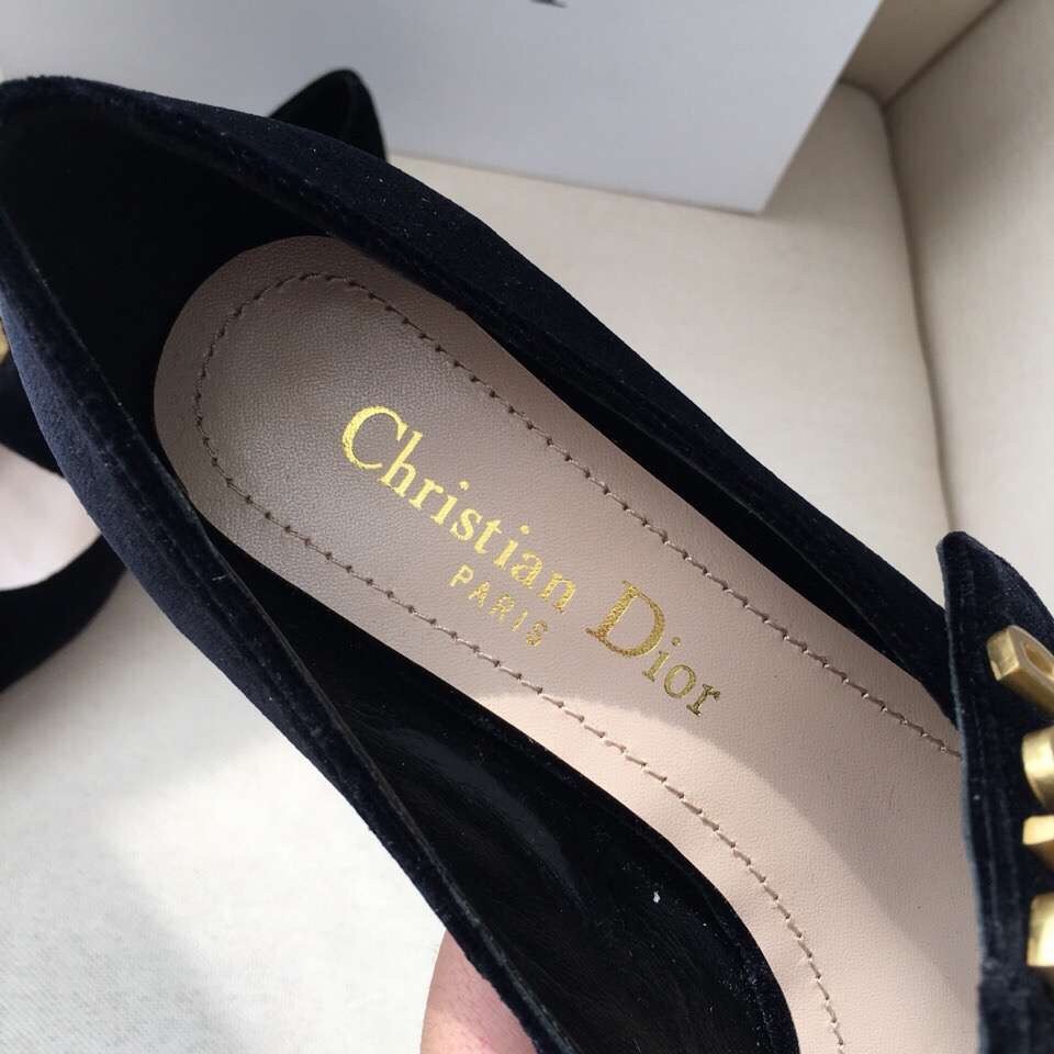 D*or baby-d ballet flats in black velvet