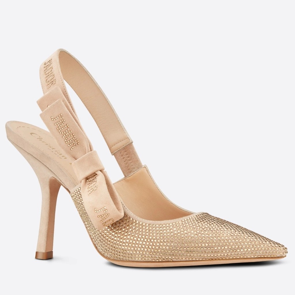 D*or j''aD*or slingback pumps 100mm in gold strass