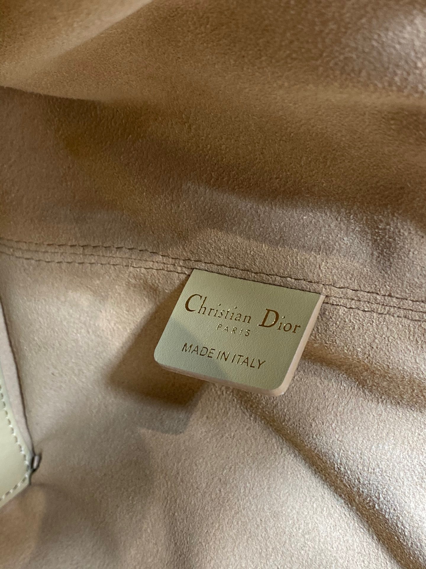 D*or toujours medium bag in tan macrocannage calfskin