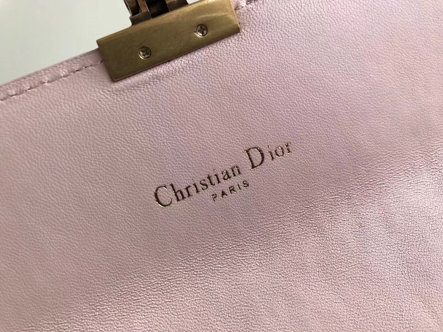 D*or D*oraddict continental wallet in pink lambskin