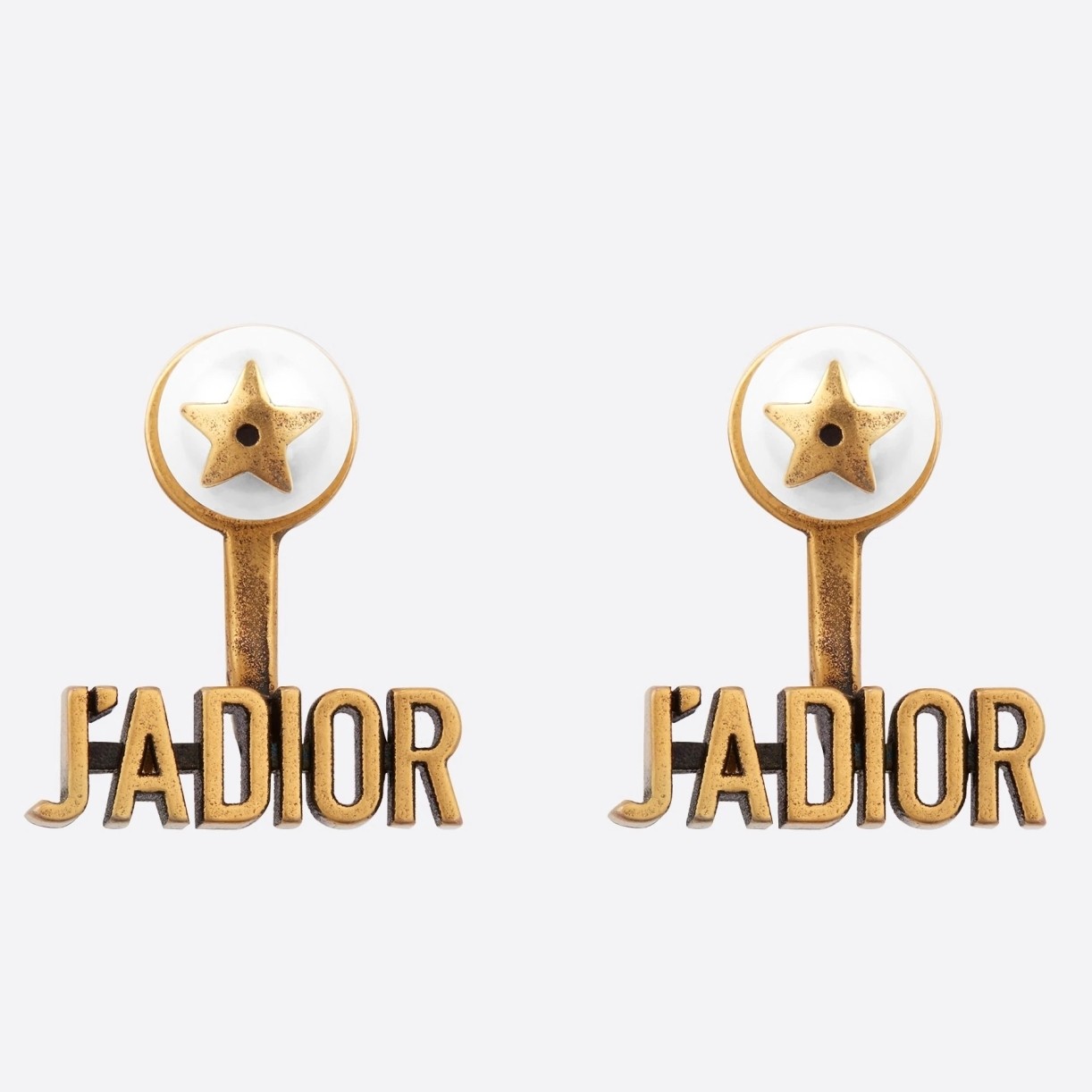 D*or j''aD*or earrings in antique gold metal and pearls