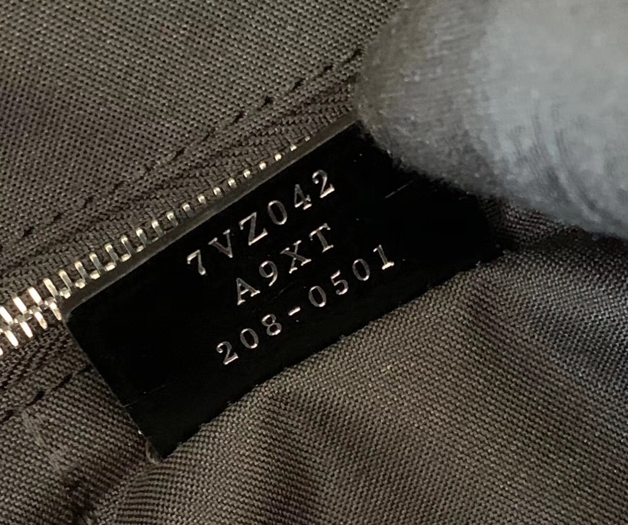F**di large backpack in ff fabric with nylon and leather