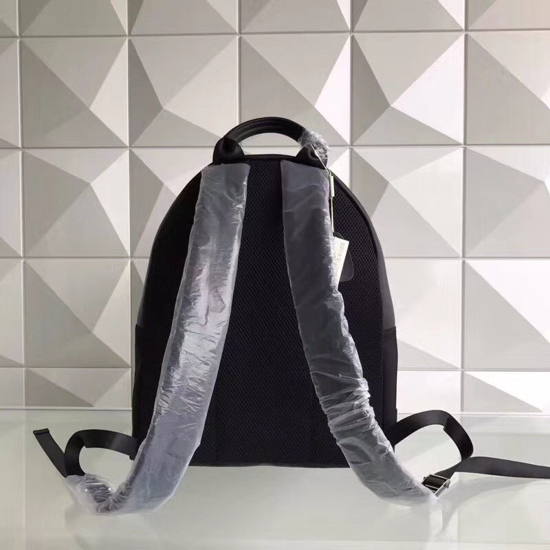 F**di black large bag bugs eye inlays backpack