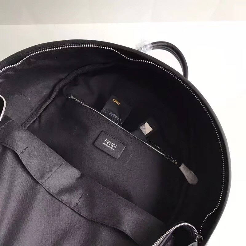 F**di black large bag bugs eye inlays backpack