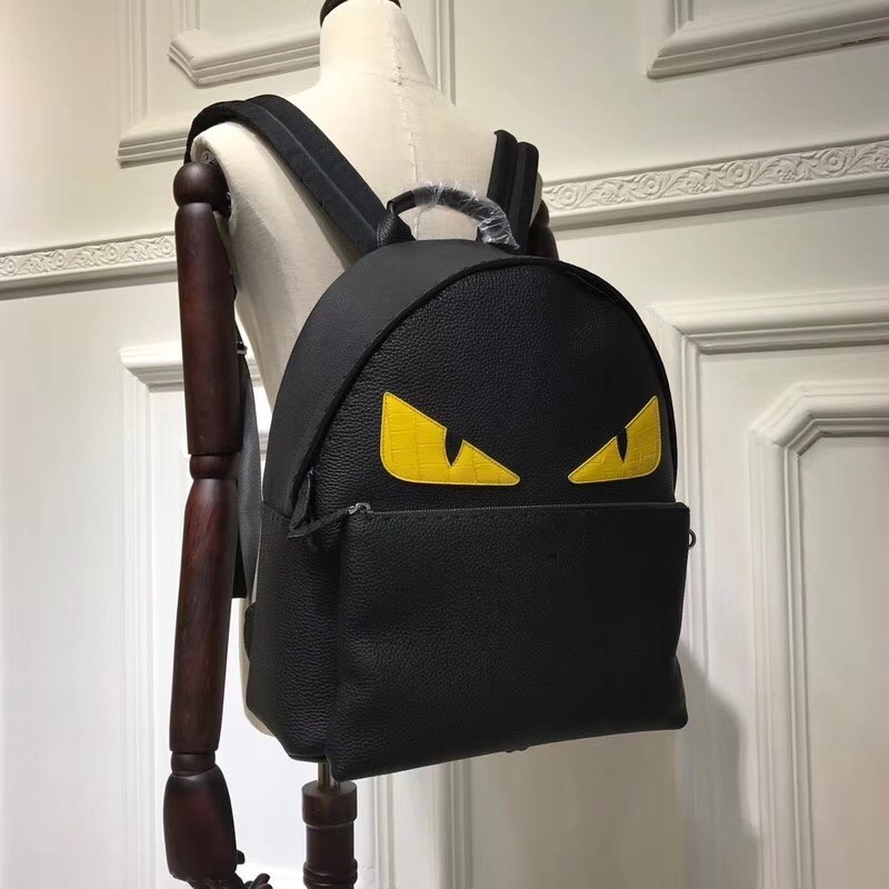 F**di large bag bugs eyes backpack in roman leather