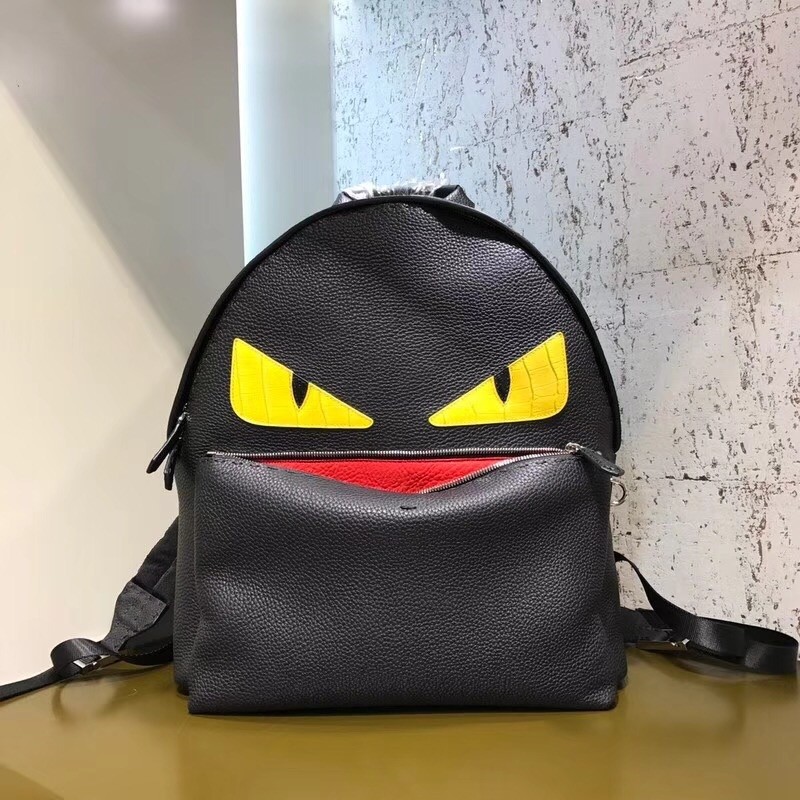 F**di large bag bugs eyes backpack in roman leather