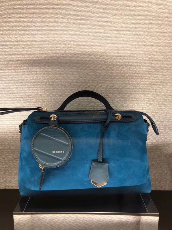 F**di by the way medium bag in blue suede