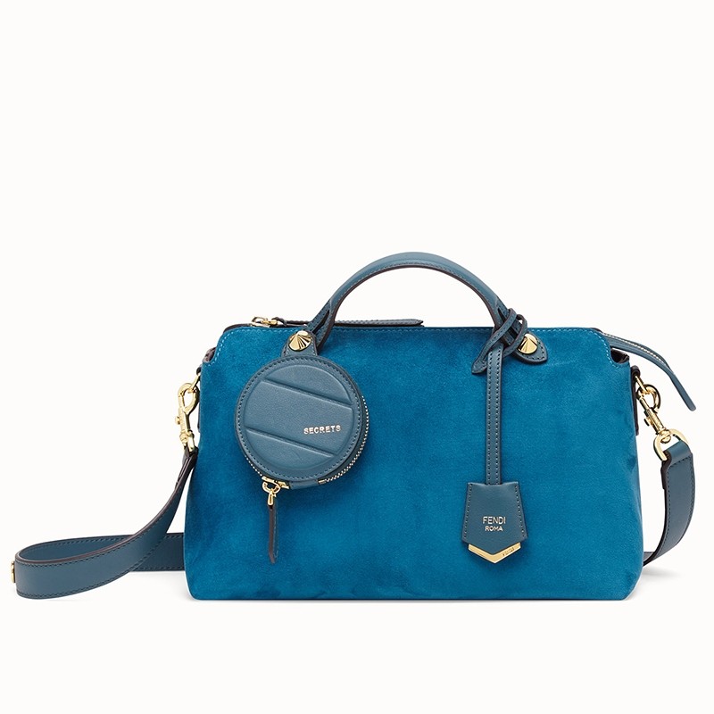 F**di by the way medium bag in blue suede