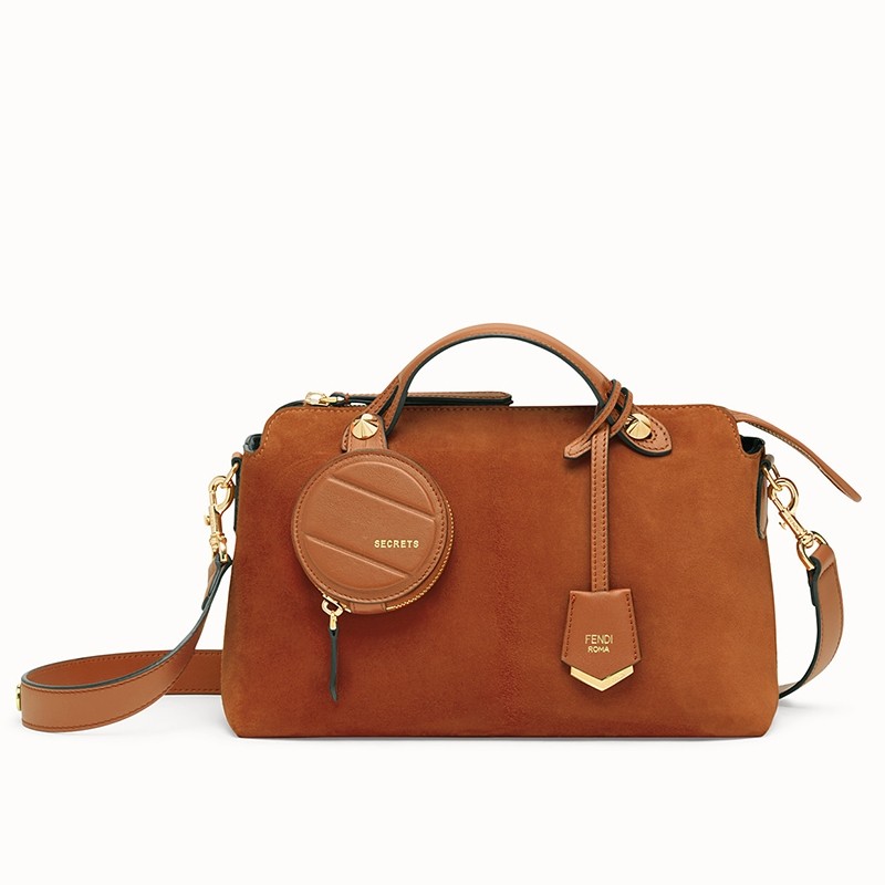 F**di by the way medium bag in brown suede