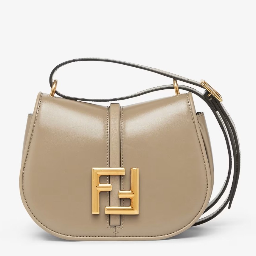 F**di c’mon small bag in grey calfskin
